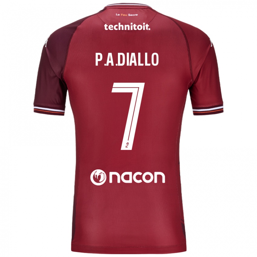 Női Papa Amadou Diallo #7 Piros Granata Hazai Jersey 2024/25 Mez Póló Ing