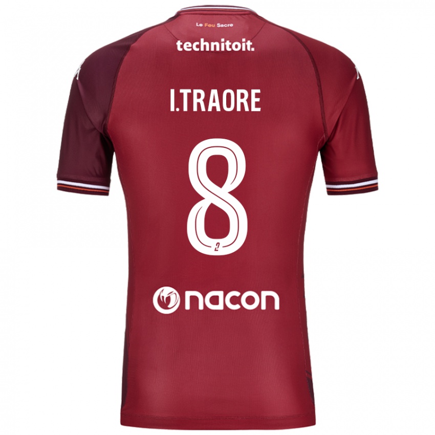 Női Ismaël Traoré #8 Piros Granata Hazai Jersey 2024/25 Mez Póló Ing