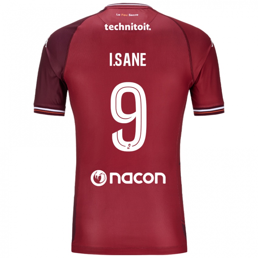 Női Ibou Sané #9 Piros Granata Hazai Jersey 2024/25 Mez Póló Ing