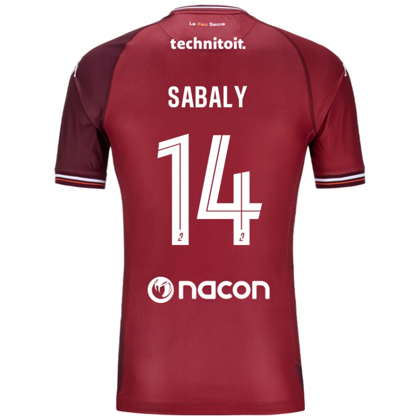 Női Cheikh Sabaly #14 Piros Granata Hazai Jersey 2024/25 Mez Póló Ing