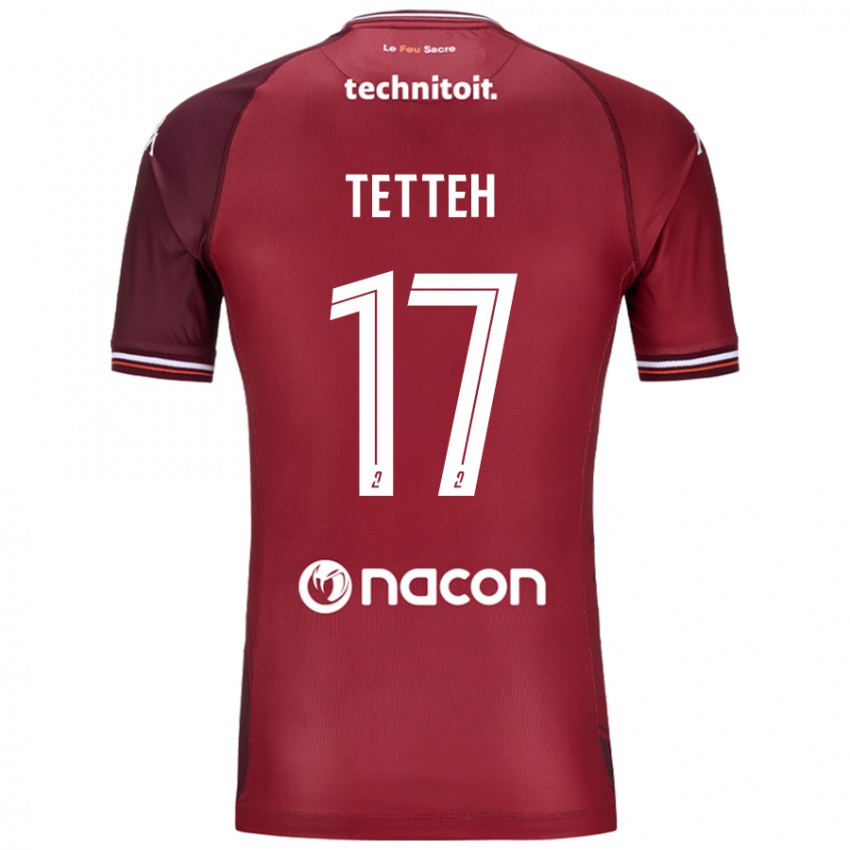 Női Benjamin Tetteh #17 Piros Granata Hazai Jersey 2024/25 Mez Póló Ing