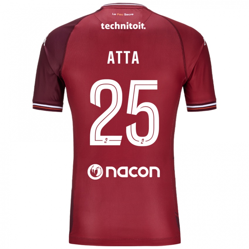 Női Arthur Atta #25 Piros Granata Hazai Jersey 2024/25 Mez Póló Ing