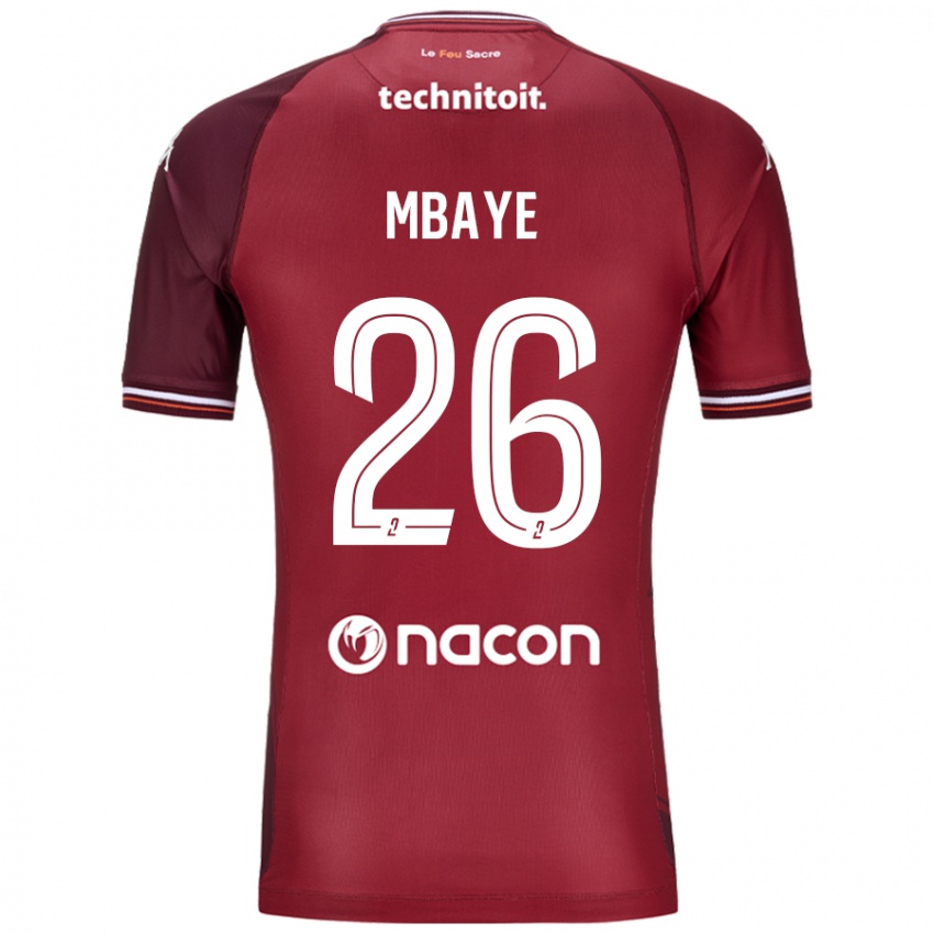 Női Malick Mbaye #26 Piros Granata Hazai Jersey 2024/25 Mez Póló Ing