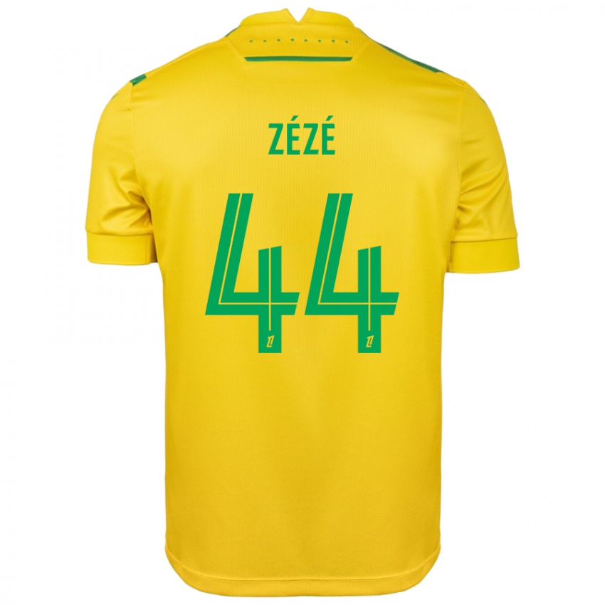 Női Nathan Zézé #44 Sárga Zöld Hazai Jersey 2024/25 Mez Póló Ing