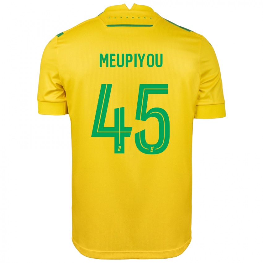 Női Bastien Meupiyou #45 Sárga Zöld Hazai Jersey 2024/25 Mez Póló Ing