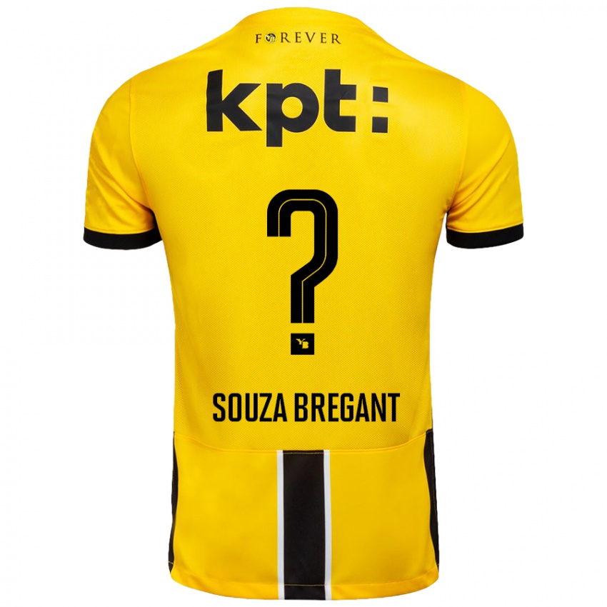 Női Pietro Souza Bregant #0 Sárga Fekete Hazai Jersey 2024/25 Mez Póló Ing