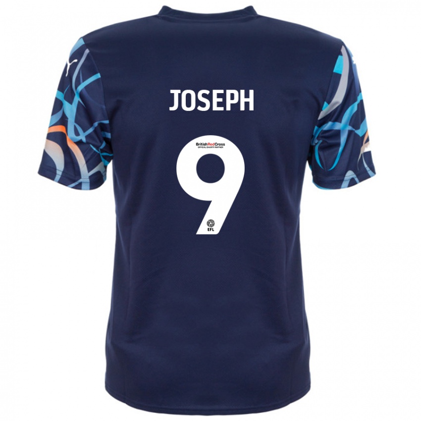 Női Kyle Joseph #9 Sötétkék Idegenbeli Jersey 2024/25 Mez Póló Ing