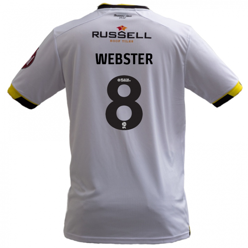 Női Charlie Webster #8 Fehér Idegenbeli Jersey 2024/25 Mez Póló Ing