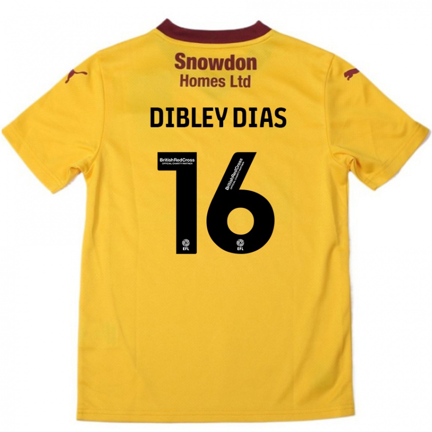 Női Matt Dibley-Dias #16 Narancssárga Burgundi Idegenbeli Jersey 2024/25 Mez Póló Ing