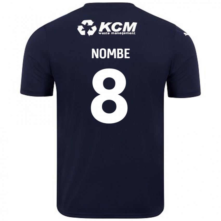 Női Sam Nombe #8 Sötétkék Idegenbeli Jersey 2024/25 Mez Póló Ing