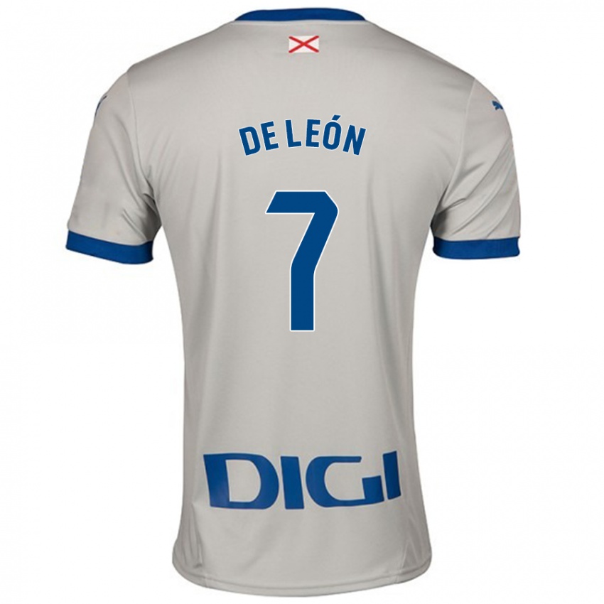 Női José De León #7 Világos Szürke Idegenbeli Jersey 2024/25 Mez Póló Ing