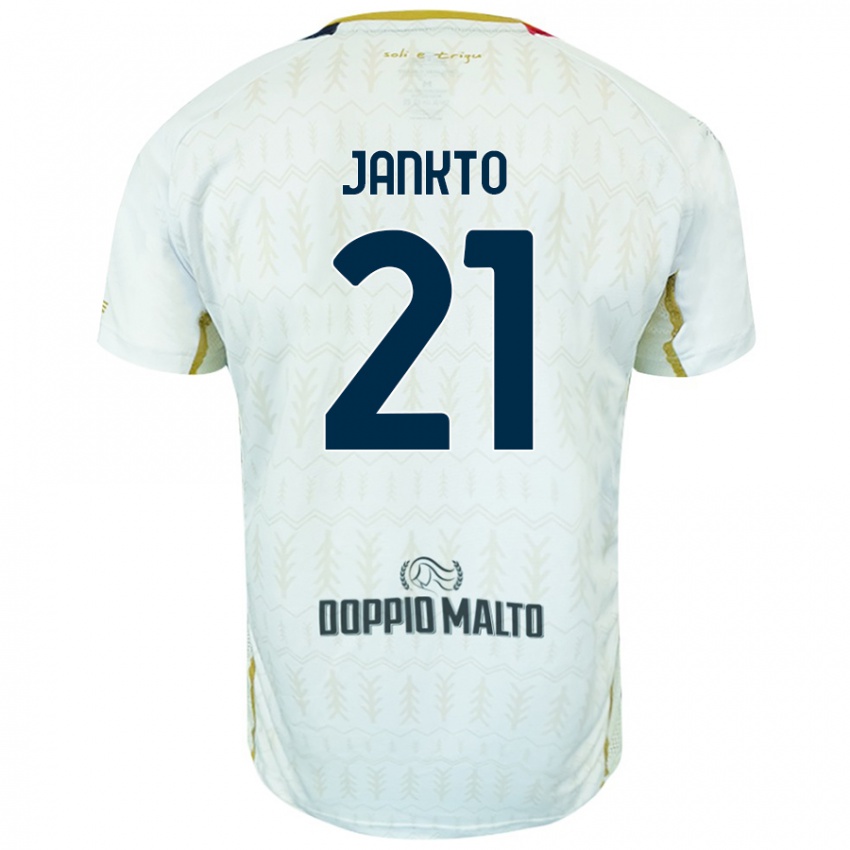 Női Jakub Jankto #21 Fehér Idegenbeli Jersey 2024/25 Mez Póló Ing