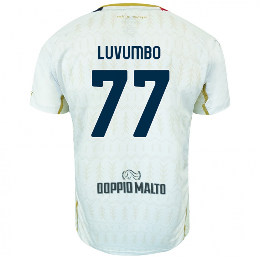 Női Zito Luvumbo #77 Fehér Idegenbeli Jersey 2024/25 Mez Póló Ing