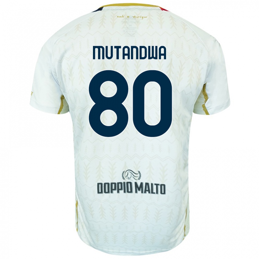 Női Kingstone Mutandwa #80 Fehér Idegenbeli Jersey 2024/25 Mez Póló Ing