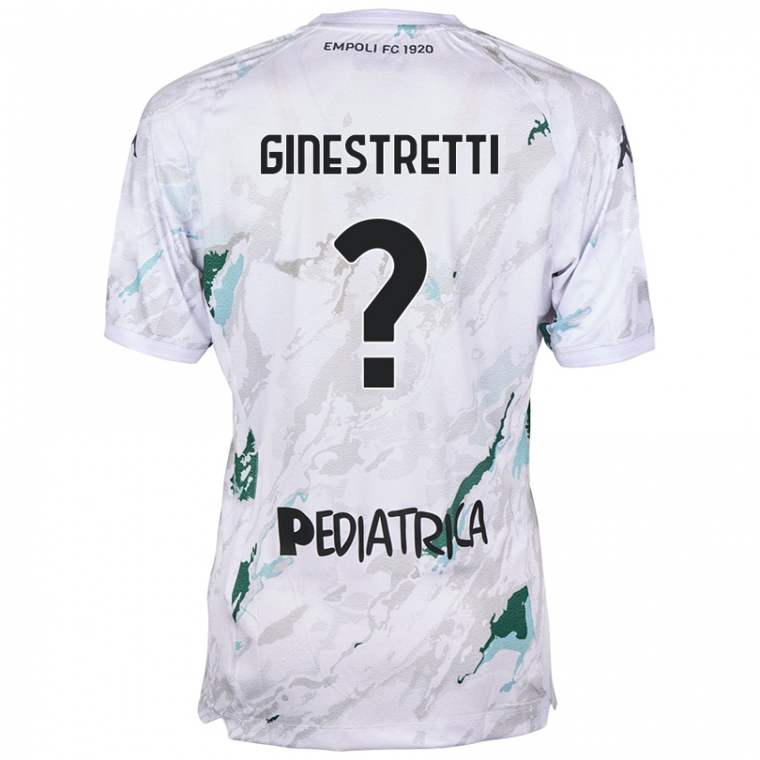 Női Davide Ginestretti #0 Szürke Idegenbeli Jersey 2024/25 Mez Póló Ing