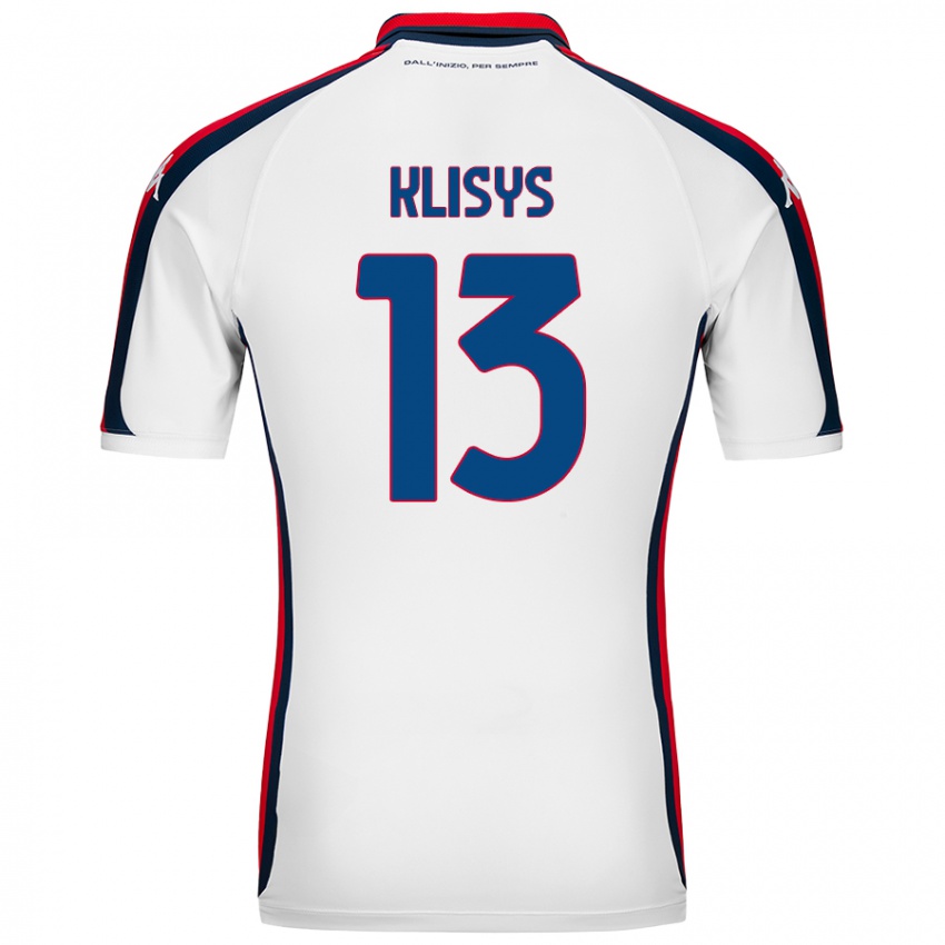 Női Lukas Klisys #13 Fehér Idegenbeli Jersey 2024/25 Mez Póló Ing