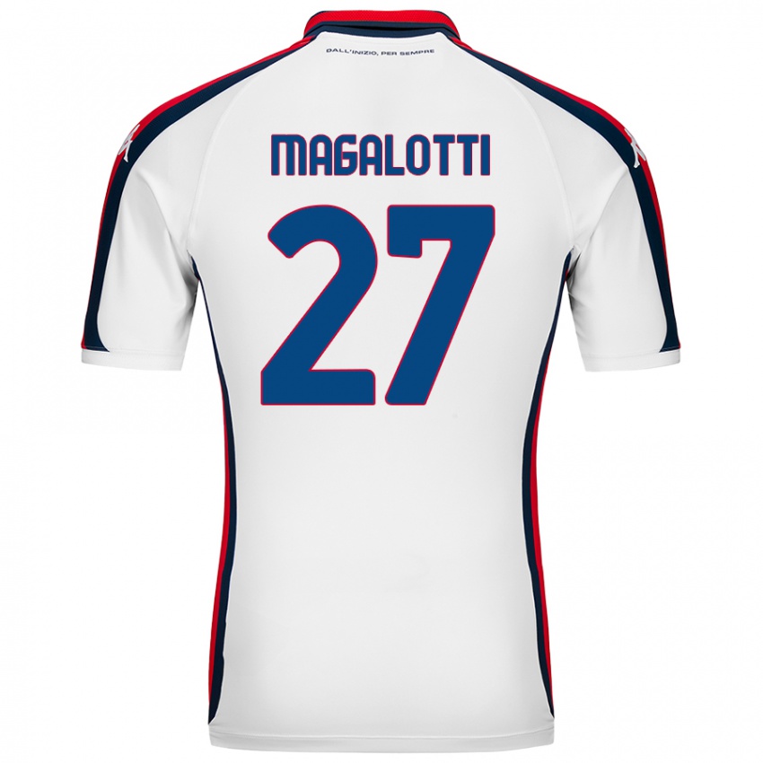 Női Gabriele Magalotti #27 Fehér Idegenbeli Jersey 2024/25 Mez Póló Ing