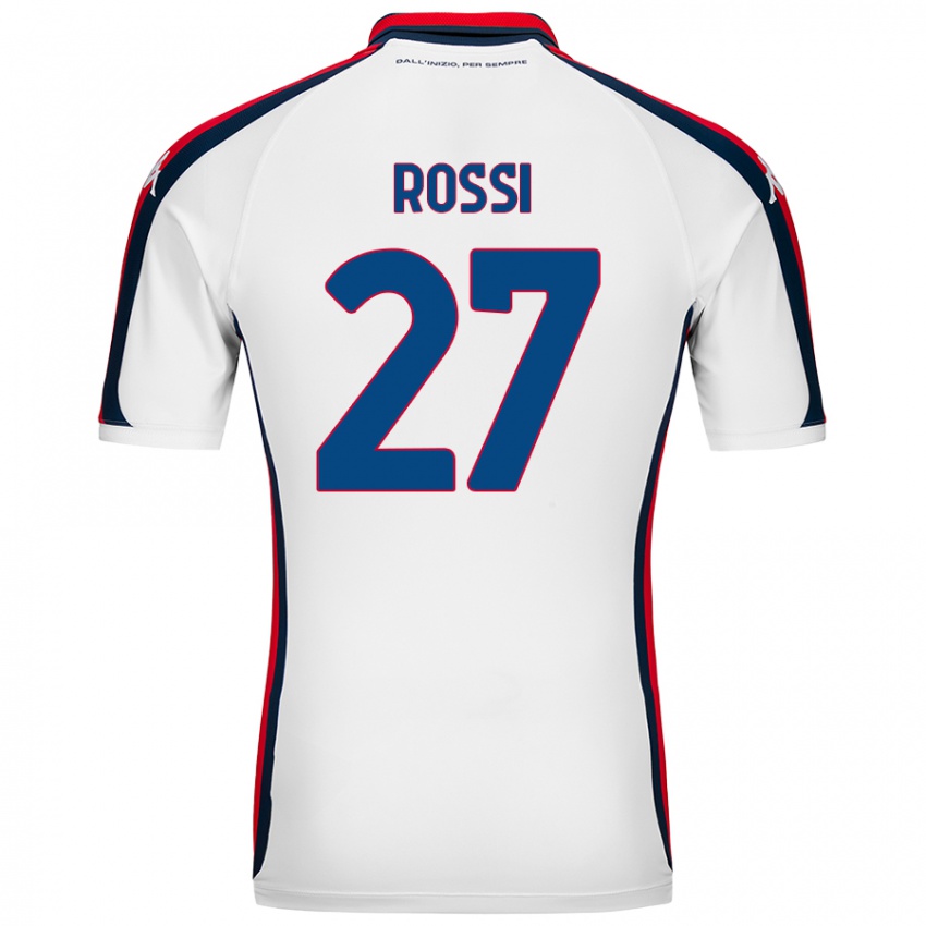 Női Lucrezia Rossi #27 Fehér Idegenbeli Jersey 2024/25 Mez Póló Ing