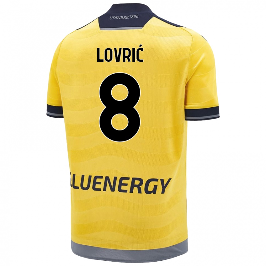 Női Sandi Lovrić #8 Aranysárga Idegenbeli Jersey 2024/25 Mez Póló Ing