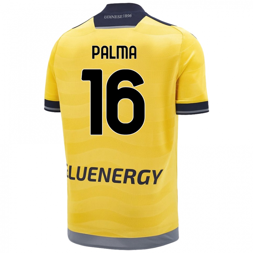 Női Matteo Palma #16 Aranysárga Idegenbeli Jersey 2024/25 Mez Póló Ing