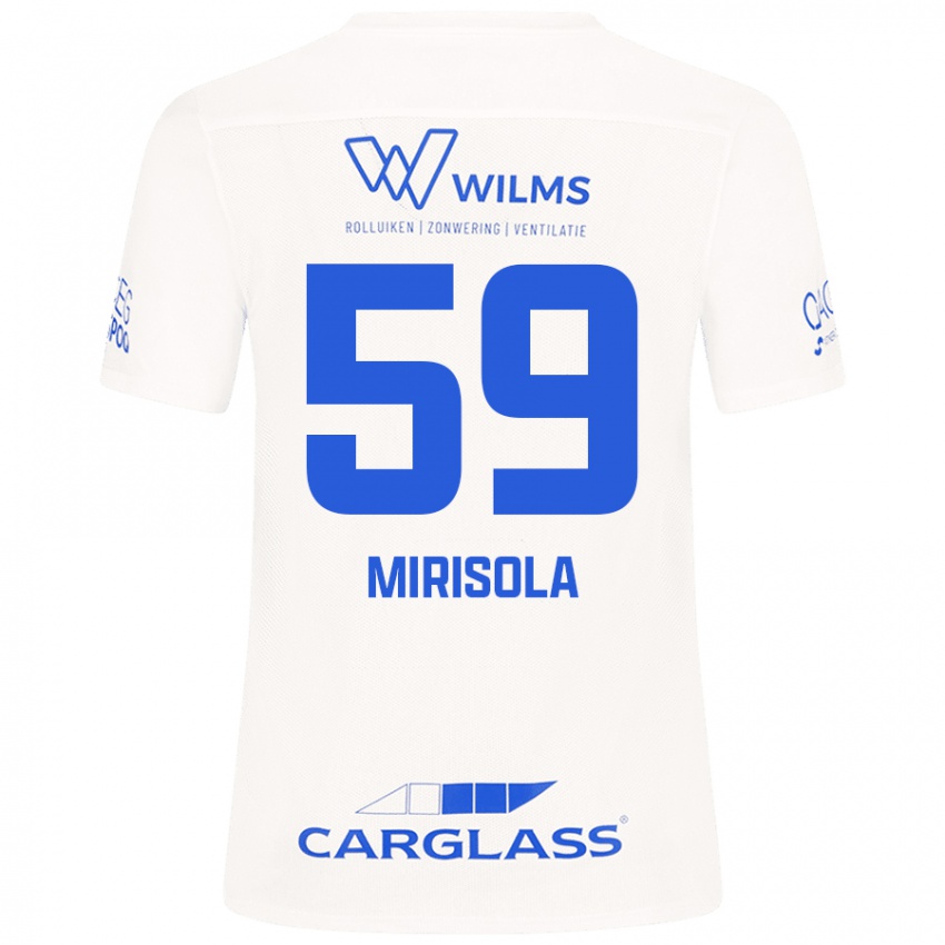 Női Robin Mirisola #59 Fehér Idegenbeli Jersey 2024/25 Mez Póló Ing