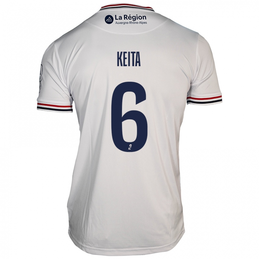 Női Habib Keïta #6 Fehér Idegenbeli Jersey 2024/25 Mez Póló Ing