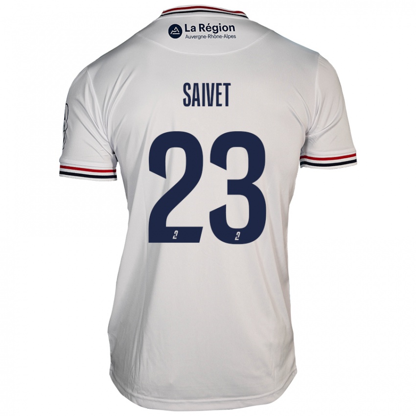 Női Henri Saivet #23 Fehér Idegenbeli Jersey 2024/25 Mez Póló Ing