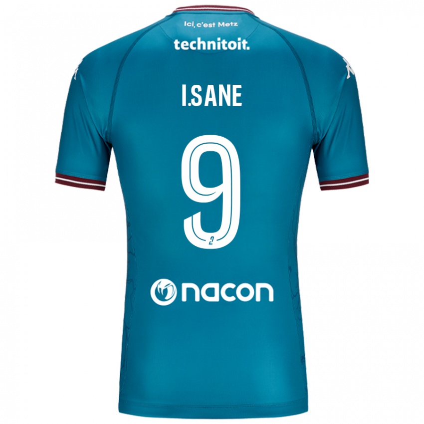 Női Ibou Sané #9 Bleu Benzin Idegenbeli Jersey 2024/25 Mez Póló Ing