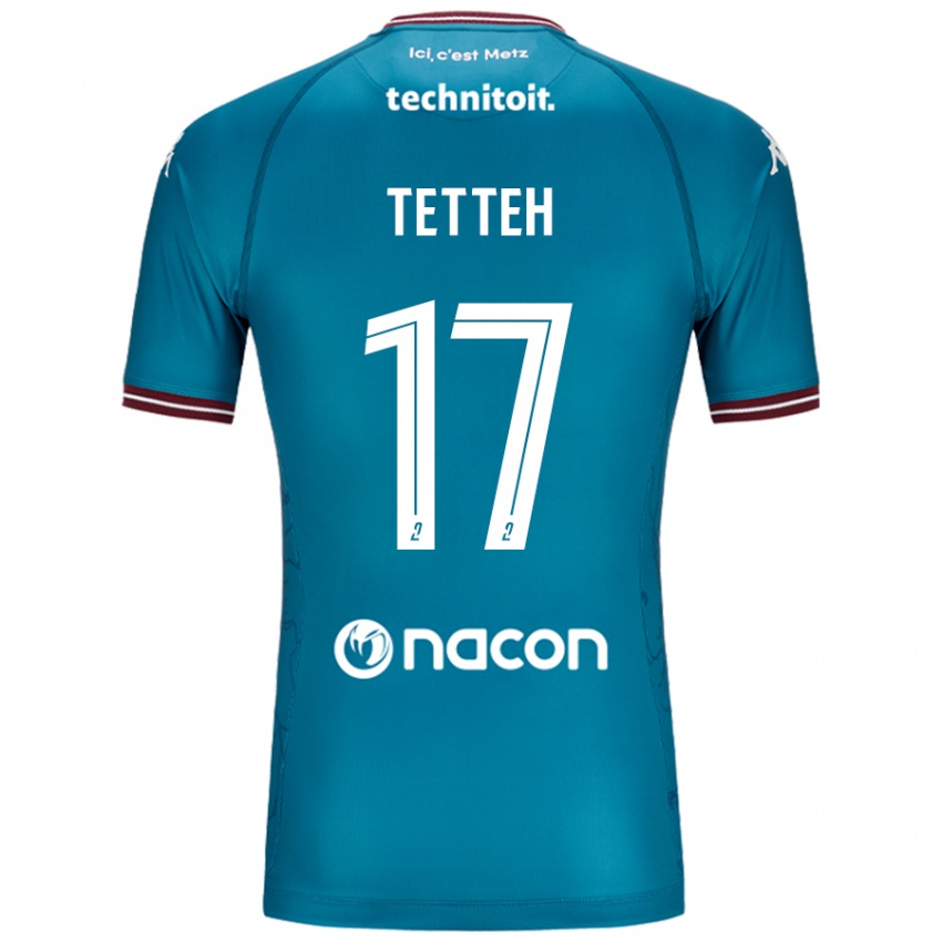 Női Benjamin Tetteh #17 Bleu Benzin Idegenbeli Jersey 2024/25 Mez Póló Ing