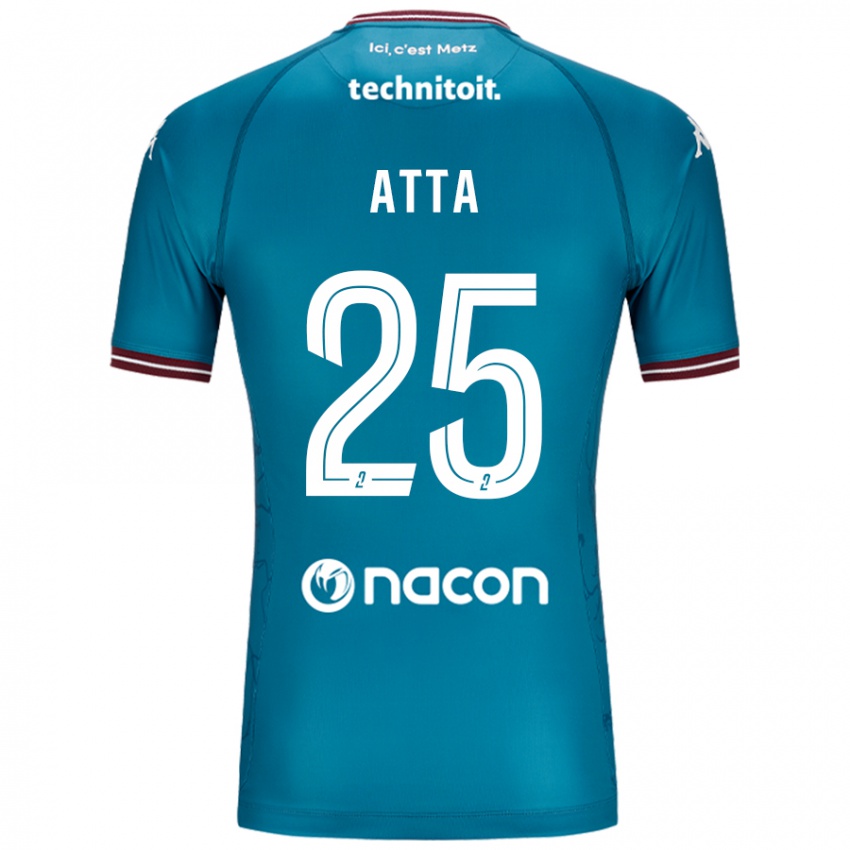 Női Arthur Atta #25 Bleu Benzin Idegenbeli Jersey 2024/25 Mez Póló Ing