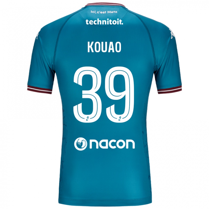 Női Koffi Kouao #39 Bleu Benzin Idegenbeli Jersey 2024/25 Mez Póló Ing