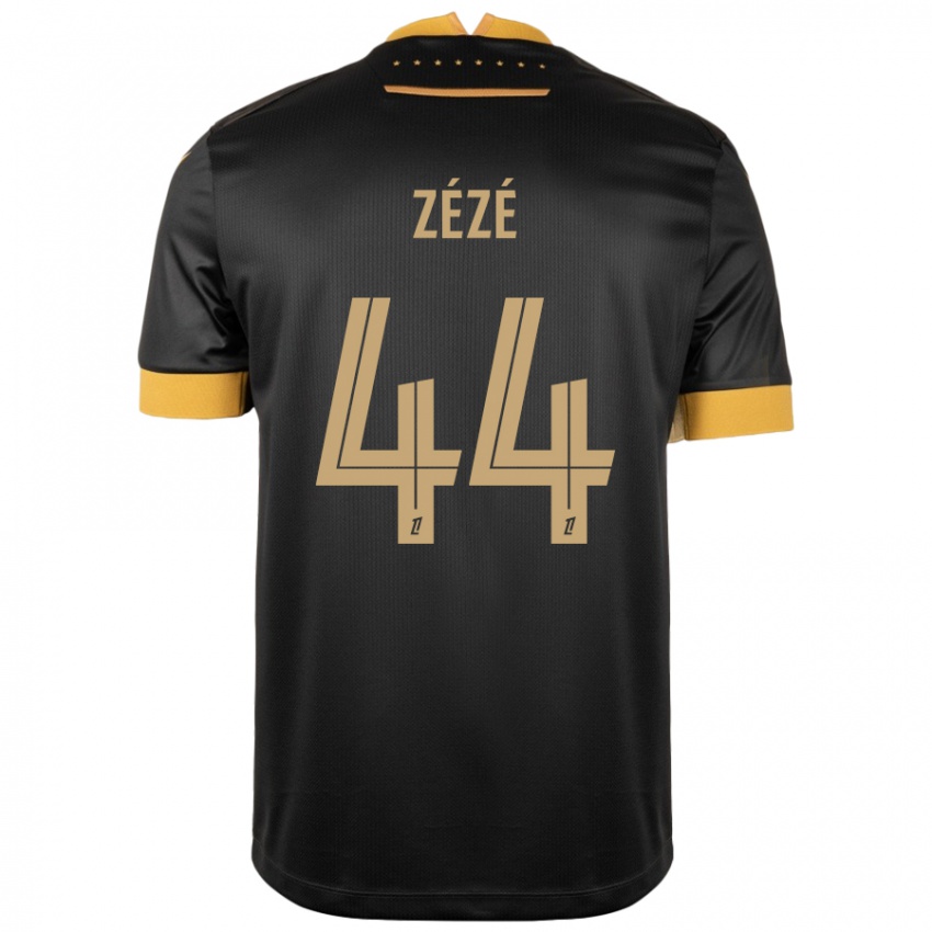 Női Nathan Zézé #44 Fekete Barna Idegenbeli Jersey 2024/25 Mez Póló Ing