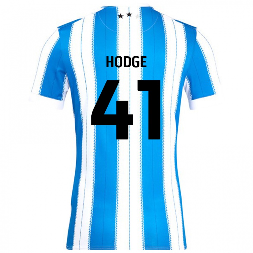 Gyermek Joe Hodge #41 Kék Fehér Hazai Jersey 2024/25 Mez Póló Ing