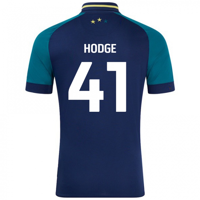 Gyermek Joe Hodge #41 Navy Sötétzöld Idegenbeli Jersey 2024/25 Mez Póló Ing