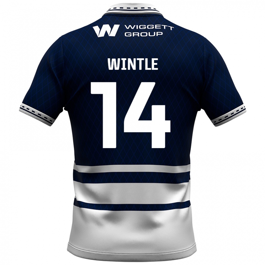 Női Ryan Wintle #14 Sötétkék Fehér Hazai Jersey 2024/25 Mez Póló Ing